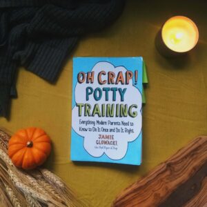 Oh Crap! Potty Training is a method of potty training that gets you from diapers to the potty in less than a week. Many people tout this as the “three-day potty training method” but make no mistake – it’s going to take a lot longer before your kiddo gets it and that title doesn’t cover the tears and screams and body fluids those days are filled with.