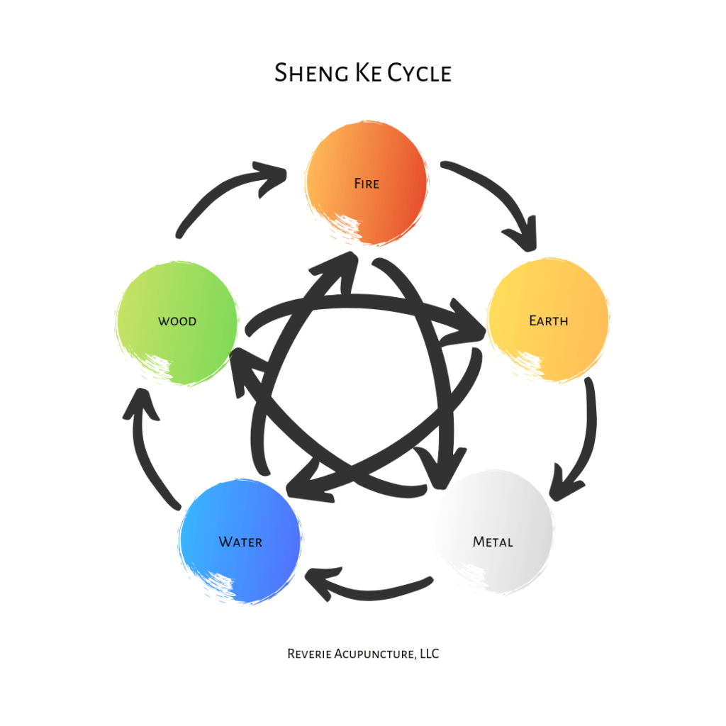 Sheng Ke Cycle - Reverie Acupuncture, LLC © Jessica L Gustafson