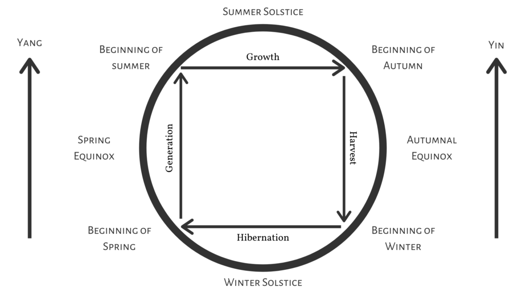 Updated principle movement diagram from Updated graphic based on the original from "Syncretism in Eastern and Western Medicine," Jessica Gustafson, L.Ac. 2014