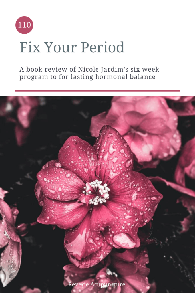 Because so many of my patients have been fertility patients this season, most of my books have been focused on hormonal regulation. First it was finally picking up Lisa Hendrickson-Jack’s book. This time it was Nicole Jardim’s Fix Your Period. Fix Your Period is a hands-on, six week program that will take you from morosely menstrual to period positive. And it’s all because Nicole Jardim has been where you are. Featured image and cover photo by Mark Arron Smith from Pexels
